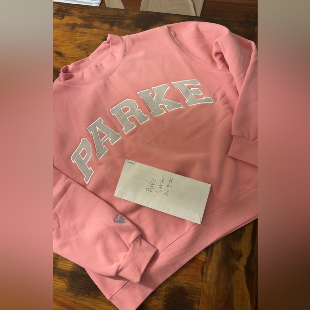 PARKE Vday mock neck sweatshirt